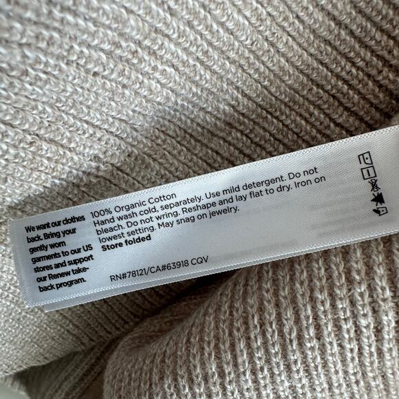 Eileen Fisher Crew Neck Organic Cotton Sweater Dove L - Picture 9 of 11